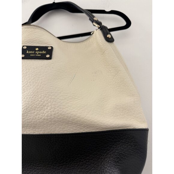 Kate Spade Women's Black and Cream Bay Street Lexie Bucket bag Minimalist - Picture 3 of 7